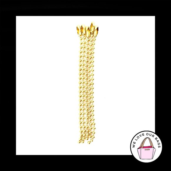5 pc LOT 4" Gold Brass BALL CHAIN 3.2mm Great for COACH Bag Charm Fob Hang Tag - Picture 1 of 1